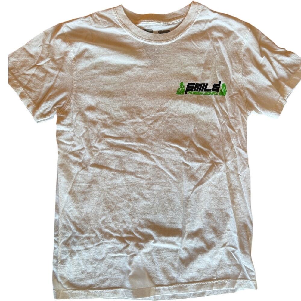 Vlone x Juice WRLD 999 Smile T-Shirt White Green Size Small Authentic